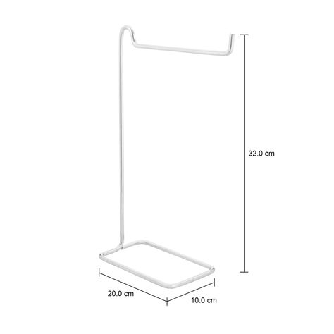 Imagem com medidas do produto PORTA-TOALHA BANCADA WINDING