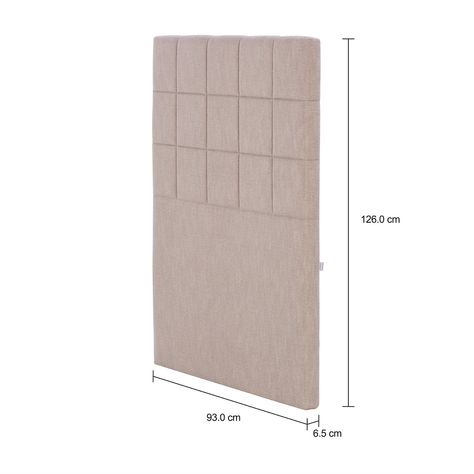 Imagem com medidas do produto CABECEIRA DE SOLTEIRO MORPHEUS