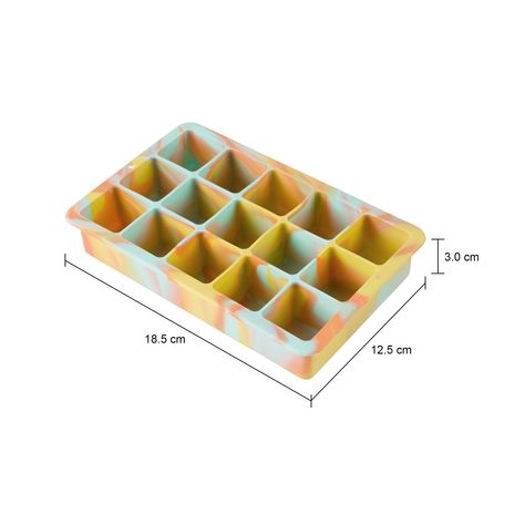 Imagem com medidas do produto FÔRMA PARA GELO SILIMIX