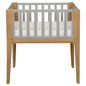 Cinza - MINIBERÇO 47 CM 3 EM 1 - BERÇO MESA INFANTIL CAIXA ORGANIZADOR PICOLÉ