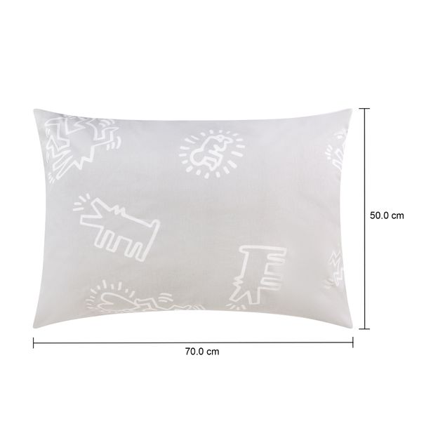 HARING-SYMBOLS-FRONHA-50-CMX-70-CM-CINZA-BRANCO-KEITH-HARING_MED0