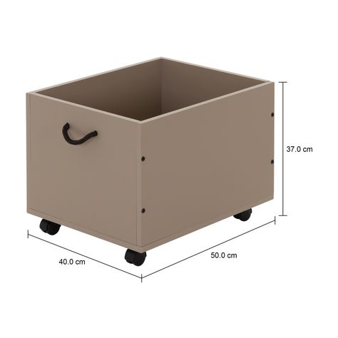 Imagem com medidas do produto CONJUNTO COM 2 CAIXAS ORGANIZADORAS 37 CM X 39 CM X 50 CM GARATUJA