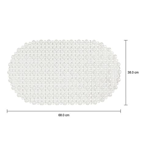 Imagem com medidas do produto TAPETE PARA BOX 68 CM X 38 CM STEADY