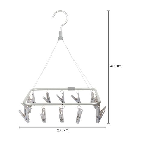 Imagem com medidas do produto VARAL COM 16 PRENDEDORES LOOPS-APALOOZA