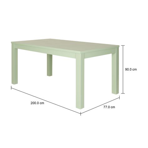 Imagem com medidas do produto MESA 1,60 M X 90 CM MASSY