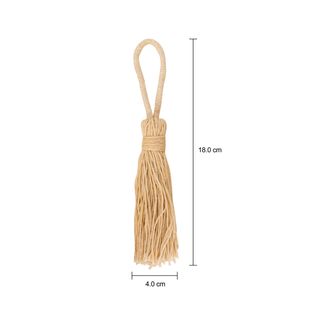 Imagem com medidas do produto ARGOLA PARA GUARDANAPO COM 4 TASSEL