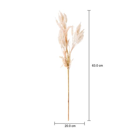 Imagem com medidas do produto FOLHAGEM CLAIR PLUMES ALGODÃO