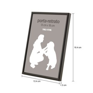 Imagem com medidas do produto PORTA- RETRATO 13 CM X 18 CM MINIMALIST