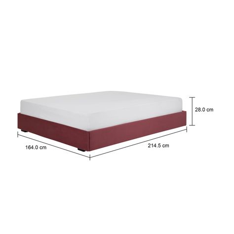 Imagem com medidas do produto CAMA QUEEN 1,58 M SOX