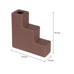 Imagem com medidas do produto VASO 15 CM METRIX STEPS