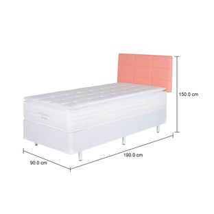 Imagem com medidas do produto CAMA DE SOLTEIRO RESTING MIDDY