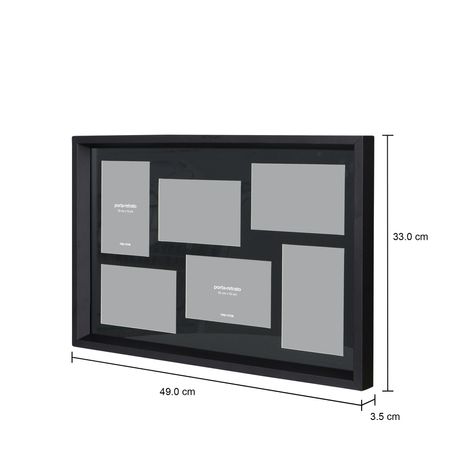Imagem com medidas do produto PORTA-RETRATO MÚLTIPLO PARA 6 PARTNERS