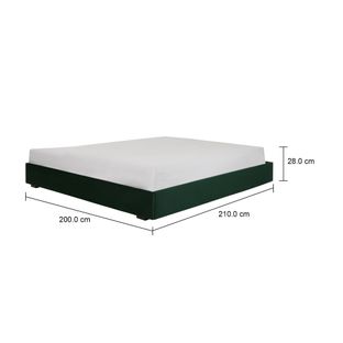 Imagem com medidas do produto CAMA KING 1,93 M SOX