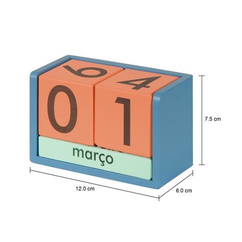 Imagem com medidas do produto CALENDÁRIO MESA FLUKE