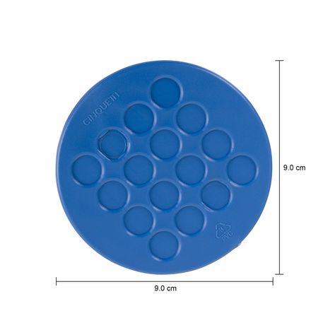 Imagem com medidas do produto PORTA-COPOS COM 4 RUBBER