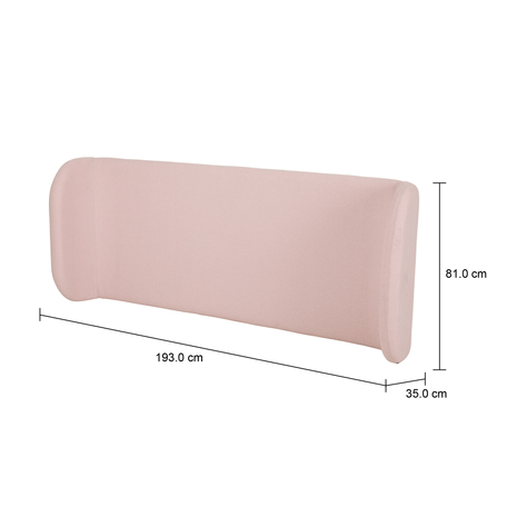 Imagem com medidas do produto CABECEIRA QUEEN NORDIC