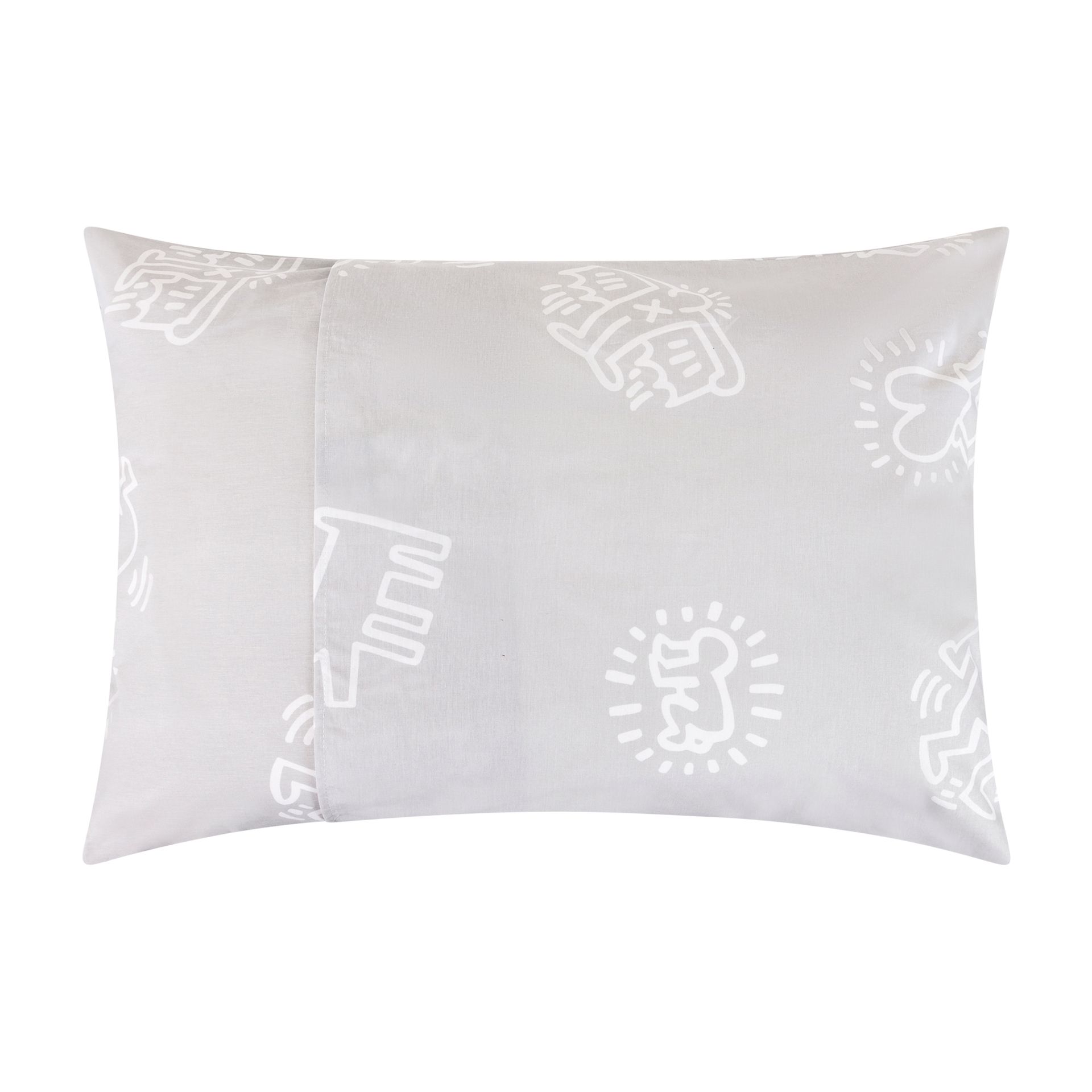 HARING-SYMBOLS-FRONHA-50-CMX-70-CM-CINZA-BRANCO-KEITH-HARING_ST1