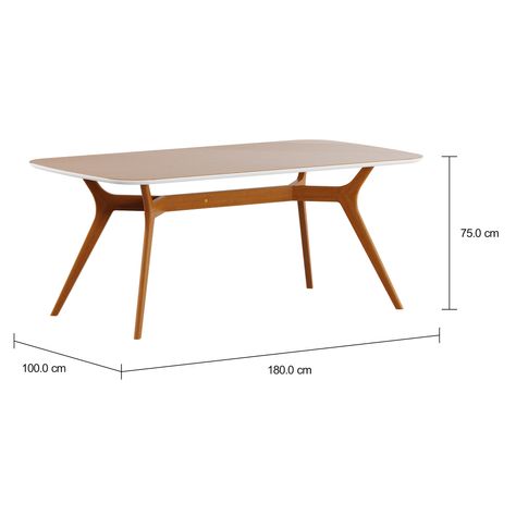 Imagem com medidas do produto ORGANIC MESA 1,80 M X 1 M
