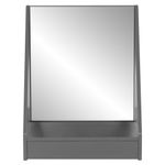 Prata - MÓDULO ESTANTE C/ESPELHO 1 GAVETA 48 CM X 60 CM MÍNIMO