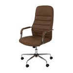 Cromado/old café - CADEIRA DE ESCRITÓRIO ALTA DANZ