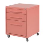OPALA ROSA - GAVETEIRO PARA ESCRITÓRIO 3 GAVETAS ROLLINGS
