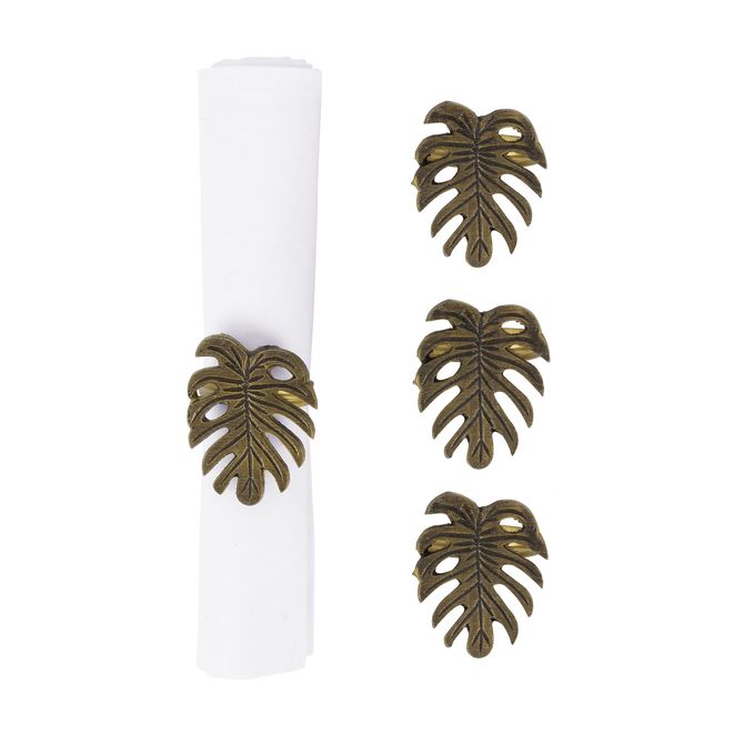 Argola Para Guardanapo Com 4 Folha Nativa