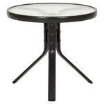 Preto - MESA LATERAL REDONDA 52 CM SUN