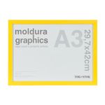 Amarelo - KIT MOLDURA A3 29 CM X 42 CM GRAPHICS
