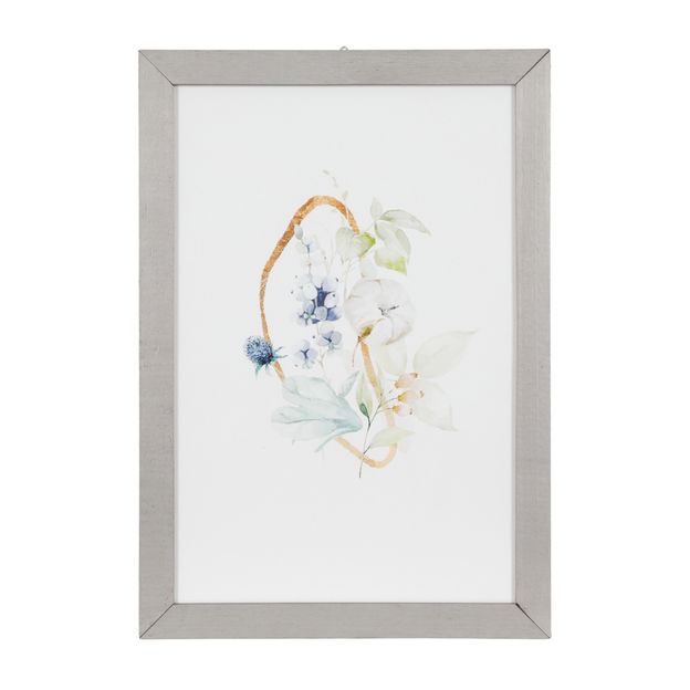 FLOWERS-I-QUADRO-23-CM-X-33-CM-CINZA-PROVENCE-MULTICOR-BLUE-FLOWERS_ST0
