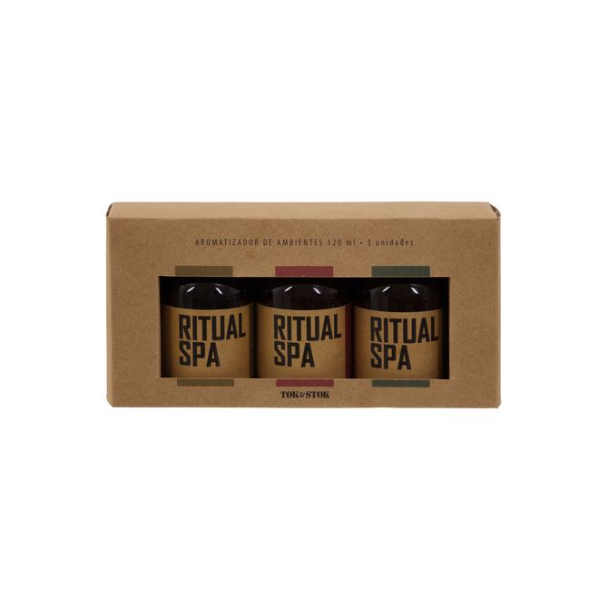 Kit Aromatizador Com 3 Ritual Spa