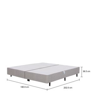 Imagem com medidas do produto PRIZE BASE PARA CAMA BOX KING 1,93 M