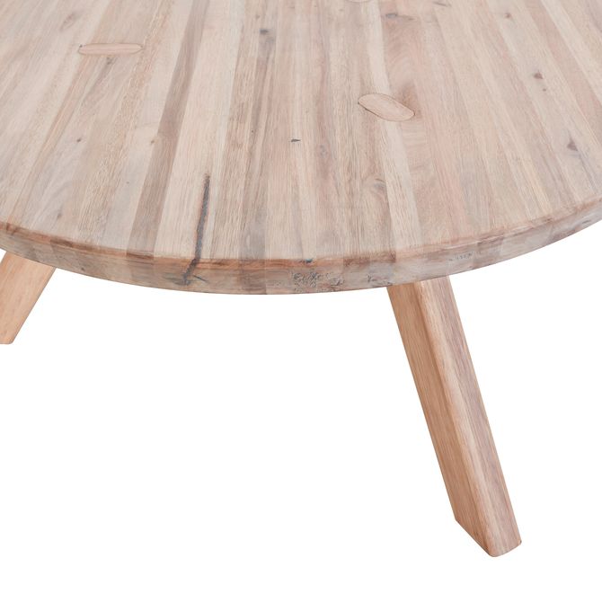 Madeira De Sol Mesa Centro Redonda 80 Cm Tok Stok M