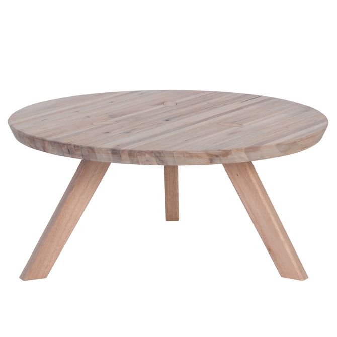 Madeira De Sol Mesa Centro Redonda 80 Cm Tok Stok M