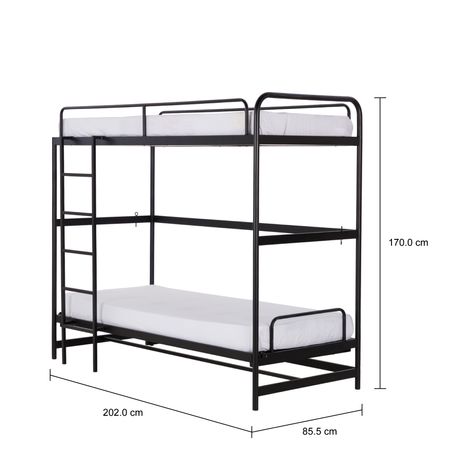 Imagem com medidas do produto TUBIS CAMA BELICHE ARTICULÁVEL 78 CM