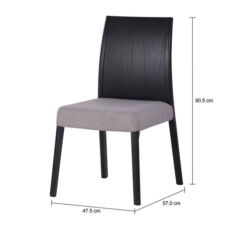 Imagem com medidas do produto DORSO CADEIRA