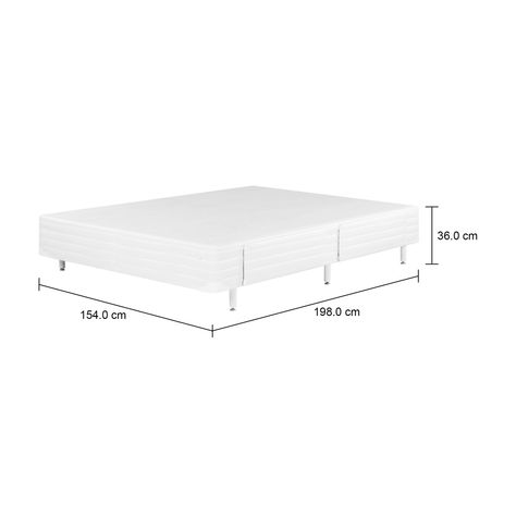 Imagem com medidas do produto MAX BASE BOX CASAL 148 C/GAVETA