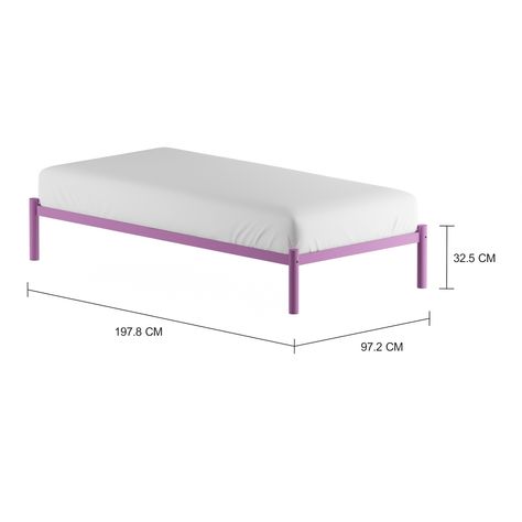 Imagem com medidas do produto CAMA DE SOLTEIRO 88 CM FLAT