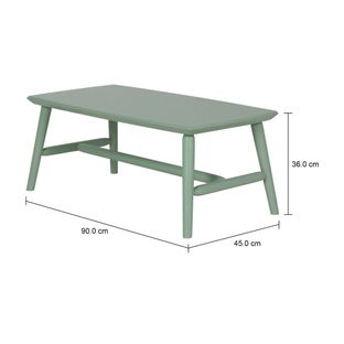 Imagem com medidas do produto SKAND MESA DE CENTRO 90 CM X 45 CM