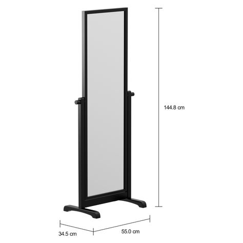 Imagem com medidas do produto ESPELHO 55 CM X 1,44 M SPIN
