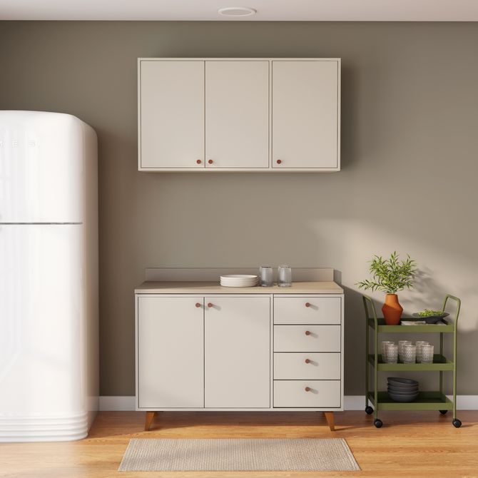 Conjunto De Cozinha 3 Peças Bgnz Lin