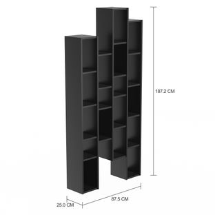 Imagem com medidas do produto ESTANTE 87 CM X 1,87 M GINGA