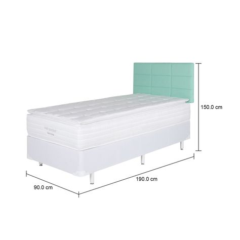 Imagem com medidas do produto CAMA DE SOLTEIRO RESTING MIDDY