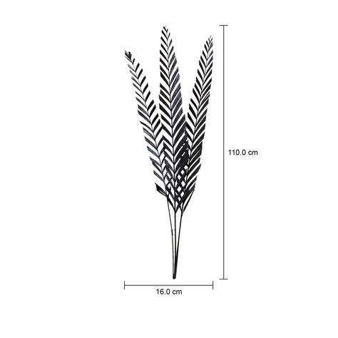 Imagem com medidas do produto FOLHAGEM COM 3 PALMEIRA IMPERIAL