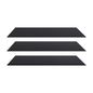 Preto - KIT COM 3 PRATELEIRAS PARA ESTANTE VIDRO 6 MM X 90 CM X 37 CM VETRO