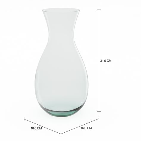 Imagem com medidas do produto VASO 31 CM FLUTUANTES