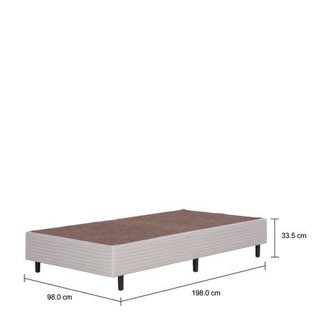 Imagem com medidas do produto BASE PARA CAMA BOX DE SOLTEIRO 98 CM MIDDLE