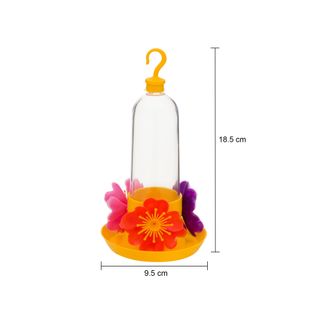 Imagem com medidas do produto POP FLOWER ALIMENTADOR BEIJA-FLOR VRD