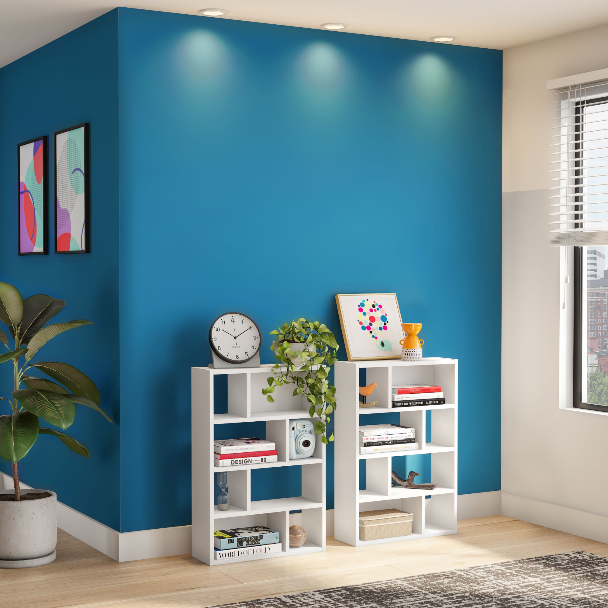 ESTANTE 60 CM X 87 CM BRICK BRANCO | Tok&Stok
