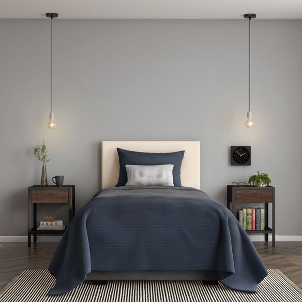 CABECEIRA DE SOLTEIRO MUY MESCLA/CREAM | Tok&Stok