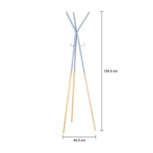 Imagem com medidas do produto TRIHANG CABIDE DE PISO